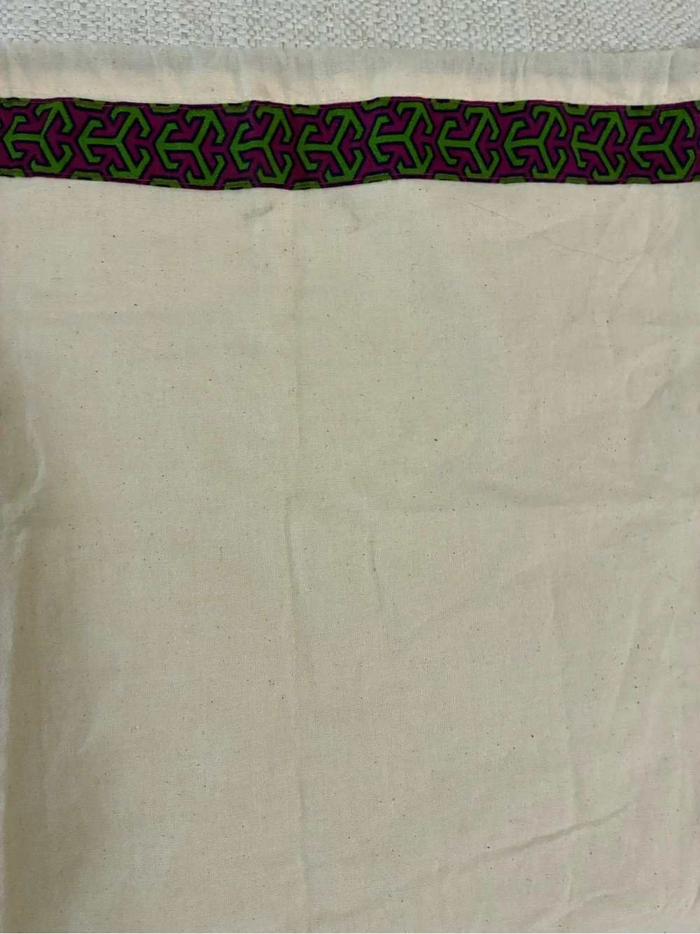 Tory Burch EUC Geometric Dust Bag Drawstring